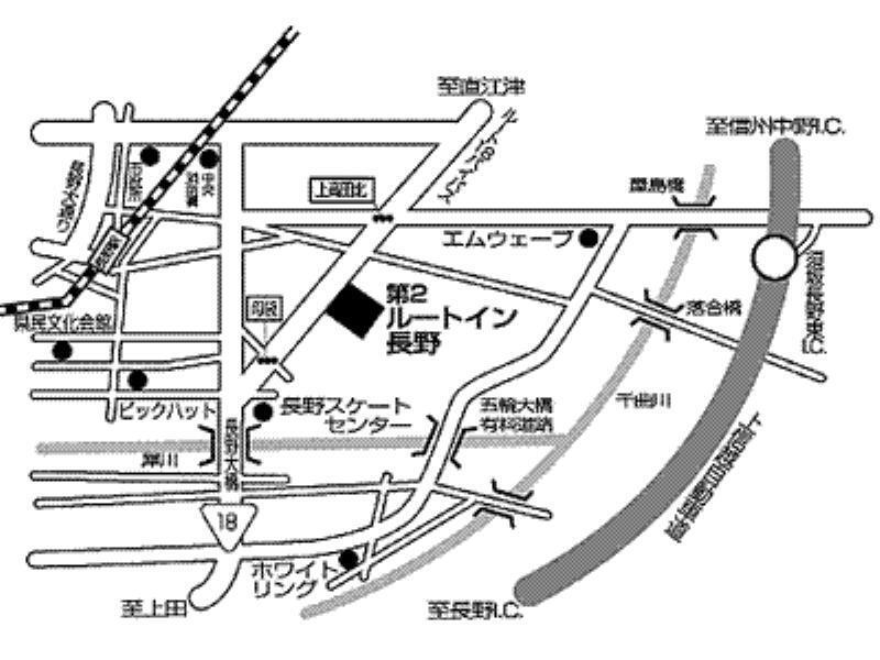 Hotel Route-Inn Dai-Ni Nagano Exteriér fotografie
